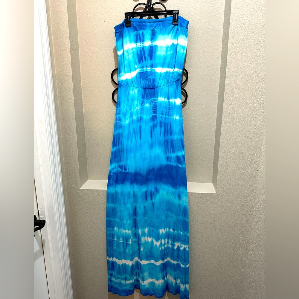 Buffalo Blue Tie Dye Maxi Dress